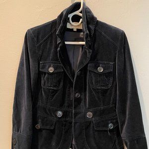 Karen Millen navy velvet blazer/jacket size US 6 / UK 10